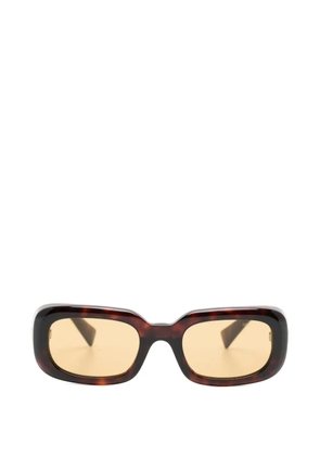 Miu Miu Eyewear tortoiseshell-effect rectangle-frame sunglasses - Brown