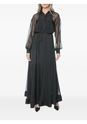 Ted Baker Miiaah bib-detail maxi dress - Black