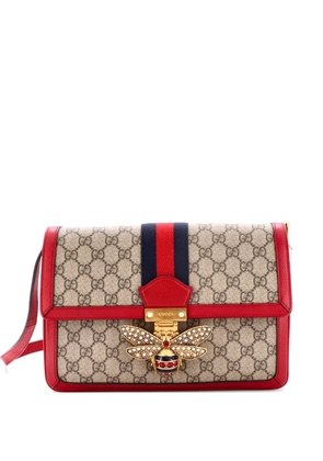 Gucci Pre-Owned Queen Margaret Shoulder Bag GG Coated Canvas Medium crossbody bag - Brown