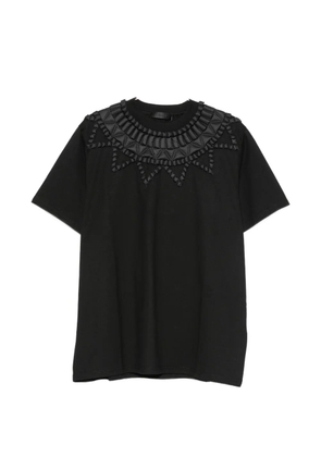 RAXXY quilted-detail T-shirt - Black