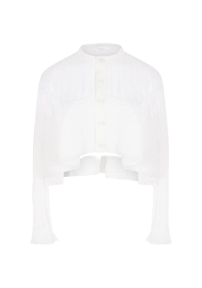 CFCL ribbed-knit cropped shirt - White