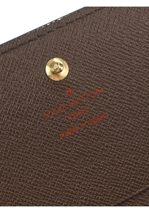Louis Vuitton Pre-Owned 2009 Billets Tresor Damier Ebène wallet - Brown