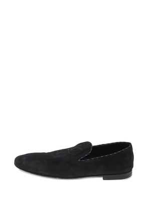 Louis Vuitton Pre-Owned LV logo suede loafers - Blue