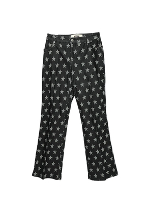 Moschino Pre-Owned star-print flared jeans - Black