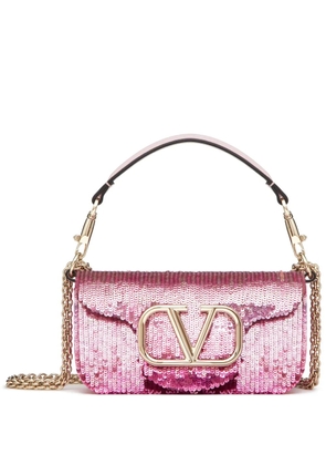 Valentino Garavani small Locò embroidered shoulder bag - Pink