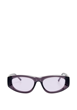 The Attico x Linda Farrow Maya geometric-frame sunglasses - Purple