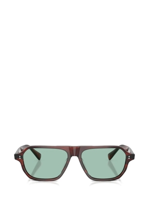 Oliver Peoples Remment geometric-frame sunglasses - Brown