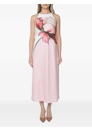 Ted Baker Lowela floral-print halter-neck dress - Pink