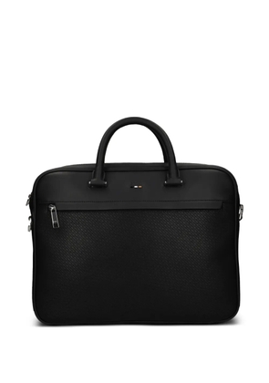 BOSS monogram-patterned briefcase - Black