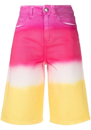 IRENEISGOOD high-rise gradient shorts - Pink