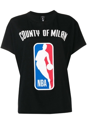 COUNTY OF MILAN logo NBA T-shirt - Black