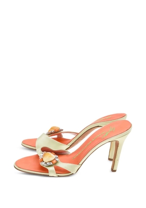 Giuseppe Zanotti crystal-embellished sandals - Yellow