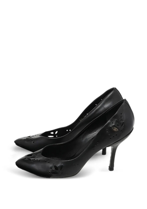 Louis Vuitton Pre-Owned laser-cut pointed-toe pumps - Black