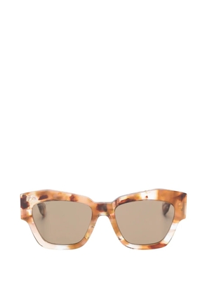 Gucci Eyewear tortoiseshell-effect geometric-frame sunglasses - Brown