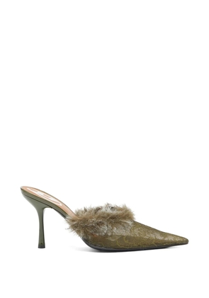 Diesel D-Jewels heeled mules - Green