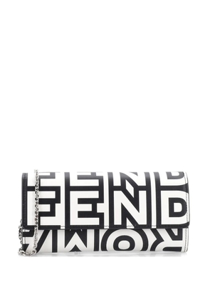 Fendi Pre-Owned x Marc Jacobs Wallet on Chain Printed Leather crossbody bag - Black