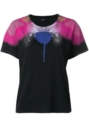 COUNTY OF MILAN abstract spray paint print T-shirt - Black