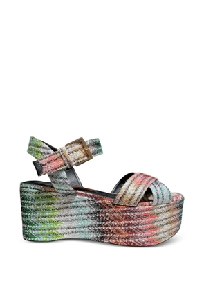 Missoni Julia sequin-embellished espadrilles - Orange