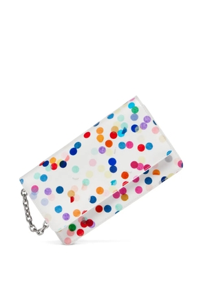 Maison Margiela confetti-print on-chain wallet - White
