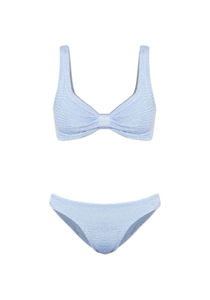 PARAMIDONNA Salma crinkle-effect bikini - Blue