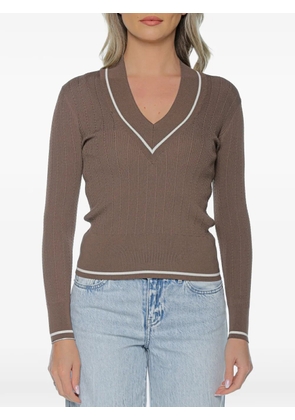 Armani Exchange V-neck sweater - Brown