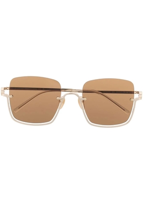 Gucci Eyewear oversized square-frame sunglasses - Gold