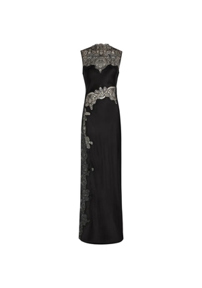 Shona Joy Jamila lace-panelled sleeveless maxi dress - Black