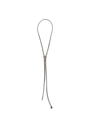 Balenciaga zip necklace - Silver