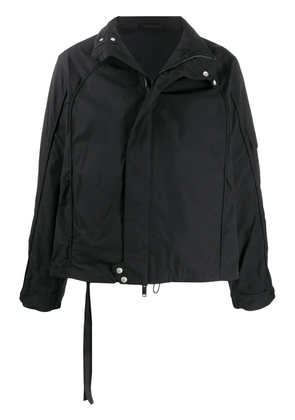 UNRAVEL PROJECT high-neck boxy-fit jacket - Black