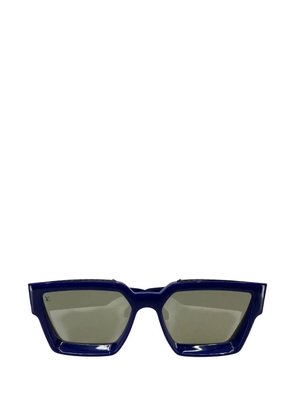 Louis Vuitton Pre-Owned Millionaire square-frame sunglasses - Blue