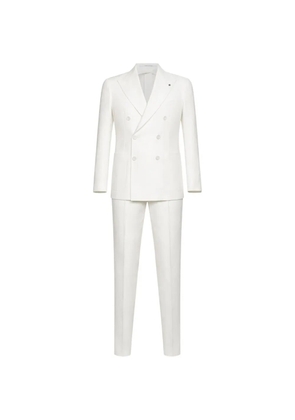 Tagliatore Montecarlo double-breasted suit - White