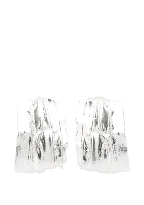 Completedworks textured hoop earrings - Silver