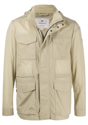 Woolrich patch pockets lightweight jacket - Neutrals
