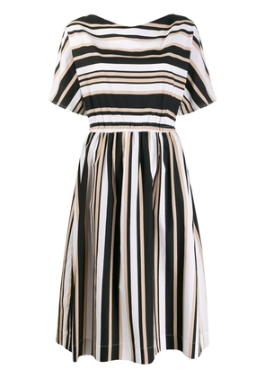 Woolrich Scully Stripe midi dress - Black
