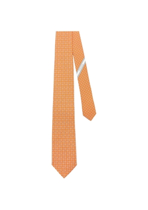 Ferragamo Gancini-pattern tie - Orange