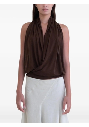 BELLE ANNA Cleo draped top - Brown