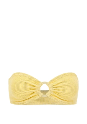 MC2 Saint Barth Yulia ring-detail bikini top - Yellow