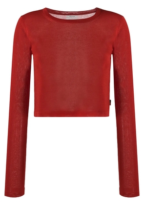 Woolrich cropped crew-neck jumper - Red