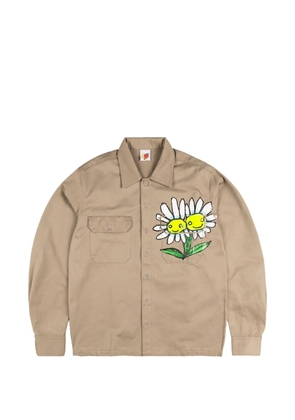Sky High Farm daisy-print shirt - Neutrals