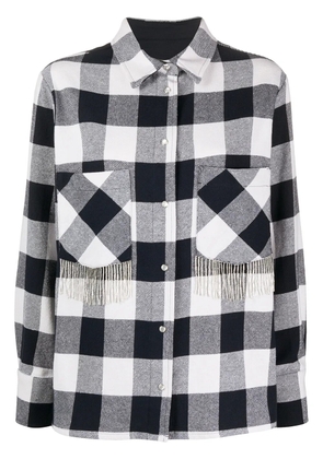 Woolrich fringed check shirt - Blue