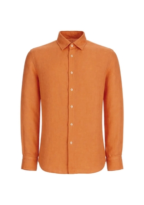 120% Lino linen shirt - Orange