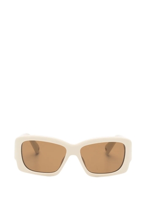 Jacquemus rectangle-frame sunglasses - Neutrals