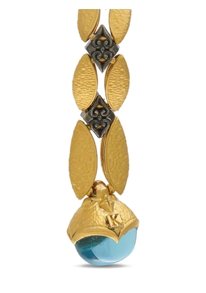 Konstantino Callas topaz and diamond drop earrings - Gold
