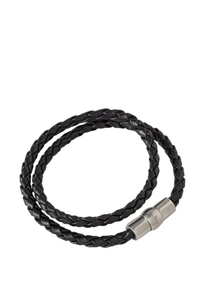 Mulberry Iris double woven leather bracelet - Black