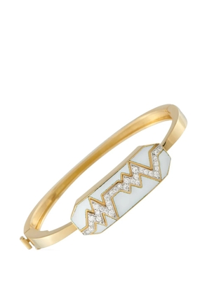 David Webb Skip diamond and enamel bracelet - Gold