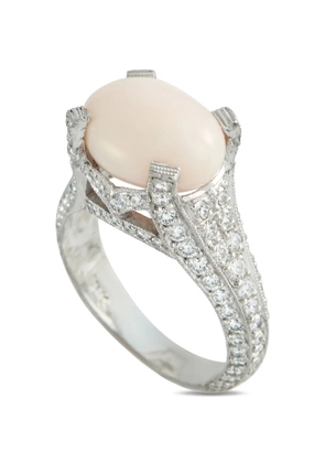 LB Exclusive conch pearl and diamond ring - Silver