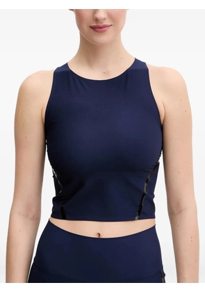 Casall Sculpture cropped racerback top - Blue