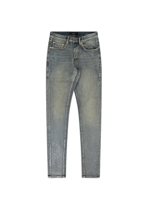 Purple Brand metallic-effect slim-fit jeans - Blue