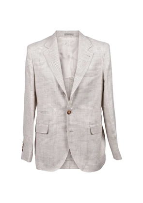 Brunello Cucinelli check-pattern blazer - Neutrals