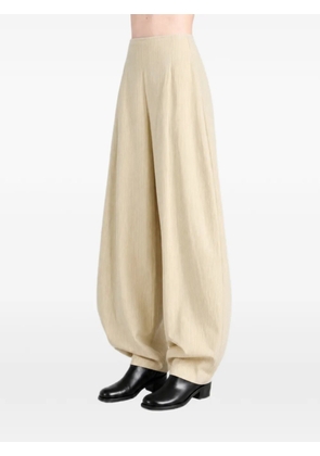 Cortana striped pleated trousers - Neutrals